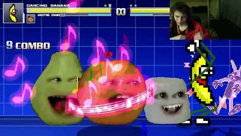 Fruit Characters (Annoying Orange And Dancing Banana) VS Bugs Bunny In An Epic Battle In MUGEN