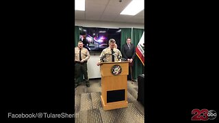 Tulare press conference on major gang operation