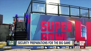 Security preparations for Super Bowl
