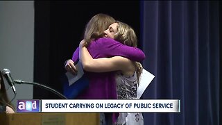 Student carrying on legacy of public service