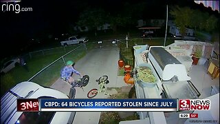 CBPD: 64 bicycles reported stolen since July