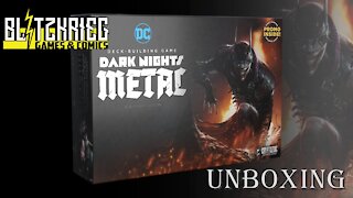 DC Comics Dark Knights Metal Deck Building Game Unboxing