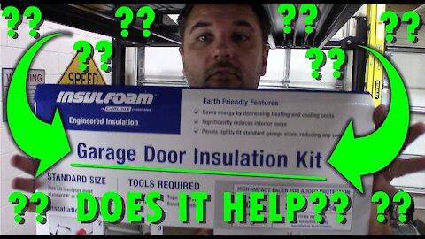 DIY: Garage Door Insulation Installation!!! DOES IT HELP!?!?!