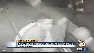Video shows intruder stealing as family sleeps in South Park home