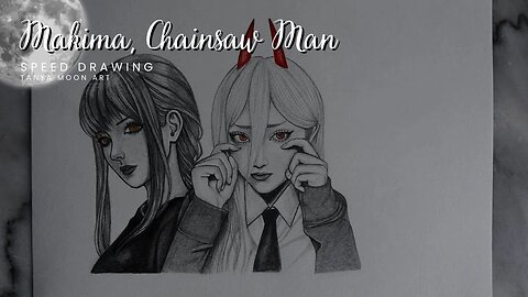 Makima, Chainsaw Man | Draw with Me Speed Drawing