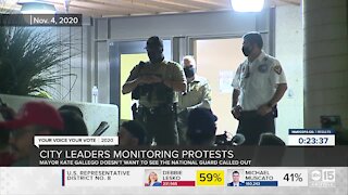 City leaders monitoring protests over election results