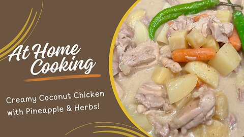 Delicious Pininyahang Manok sa Gata Recipe with Boneless Chicken Thigh and Herbs