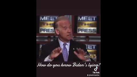 How do you know if Joe Biden is lying? #Biden2024