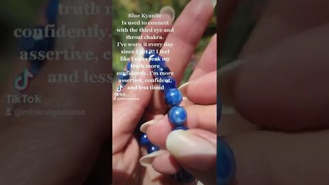 Blue Kyanite Benefits Blue Kyanite Chakra Blue Kyanite Affirmation Blue Kyanite Bracelet Blue Stones
