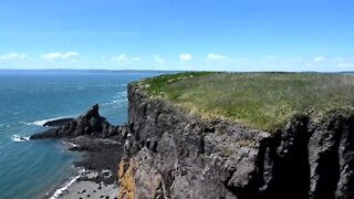 Stunning views and steep cliffs while hiking Cape Split in Nova Scotia