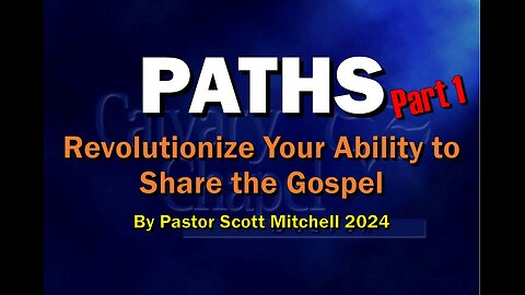 PATHS! A Simple Way to Defend the Bible and Resurrection, part 1, Scott Mitchell