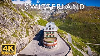 Switzerland 🇨🇭 Scenic Relaxation Drone Video 4K