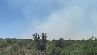 Ranch Fire burning near Congress