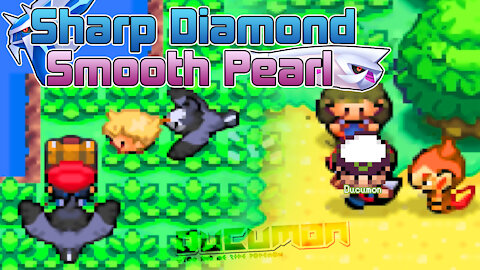 Pokemon Sharp Diamond and Smooth Pearl - Diamond Pearl GBA Hack ROM has Walking Pokemon, New Post-G