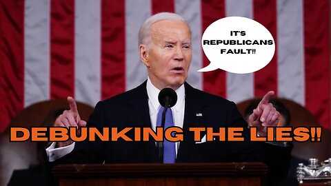 Joe Biden LIES THROUGH HIS TEETH during SOTU speech | Blames republicans for border!!