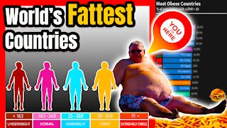 Fattest Countries in the World | Highest Obesity Rate by Country | 2021🥐📊
