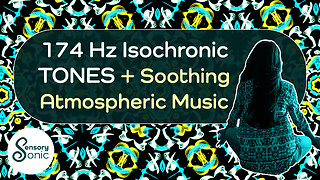 174 Hz Isochronic Tones + Soothing Atmospheric Music | Pain Relief, Deep Healing Solfeggio Frequency