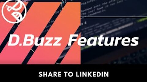 D.Buzz Features: Share to LinkedIn