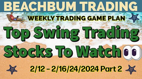 Top Swing Trading Stocks to Watch 👀 | 2/12 – 2/16/24 | LAND APLY BOIL FAZ FNGD LTC SOXS AREC & More