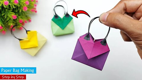 DIY Paper Bag Making | How to Make Paper Bag Step by Step | Easy Paper Crafts