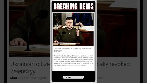 Zelenskyy Takes Stand: Revokes Citizenship of Putin Ally in Ukraine for 'Serving Murderers'