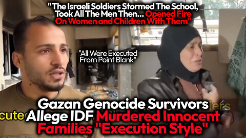 Massive Allegations Of IDF Storming School Shelter, Capturing The Men & Shooting Up Women & Children