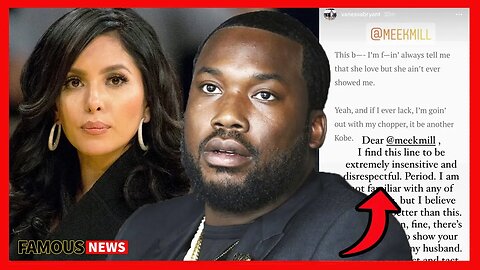 Meek Mill Gets Blasted By Vanessa Bryant Online Over Kobe Lyric | Famous News