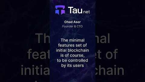 User-Controlled Blockchain with Unique Features 💎 #taunet #testnet