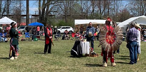 KIA POW MIA Honors, TAPS & Song at Native American PowWow with Ann M. Wolf