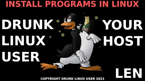 INSTALL PROGRAMS IN LINUX