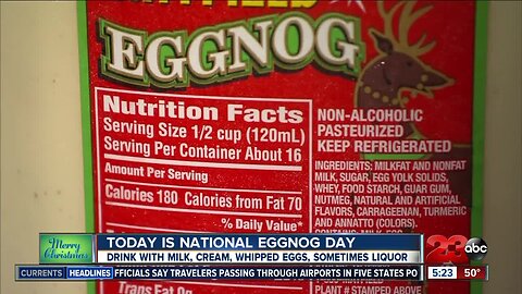 Happy National Eggnog Day or as some call it "Milk Punch"