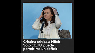 Cristina Kirchner explica por qué EE.UU. puede permitirse un déficit fiscal