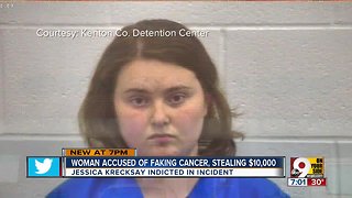 Woman accused of faking cancer, stealing $10,000