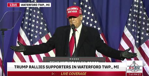 President Donald Trump Waterford Township, Michigan Rally 2/17/24
