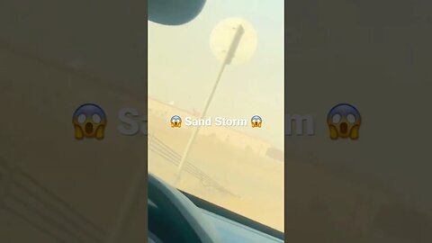 Dangerous Sand Storm In KSA | #sandstorm| Sand Storm | Registaan mein Tufan😱| #short | Desert Storm