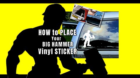 How to Mask on your Construction Vinyl Sticker on your truck or car window.