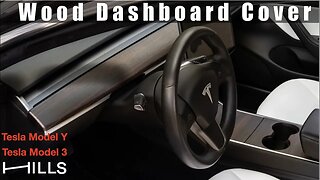 2023 Wood Inlays upgrade for Dashboard + Center Console for your Tesla Model 3/Y