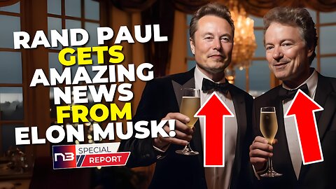 Rand Paul Gets AMAZING NEWS From Elon Musk As Major Shake Up Rocks Senate GOP Leadership Race