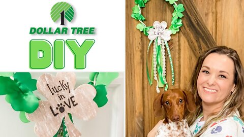 DIY Lucky In Love Mini Wreath