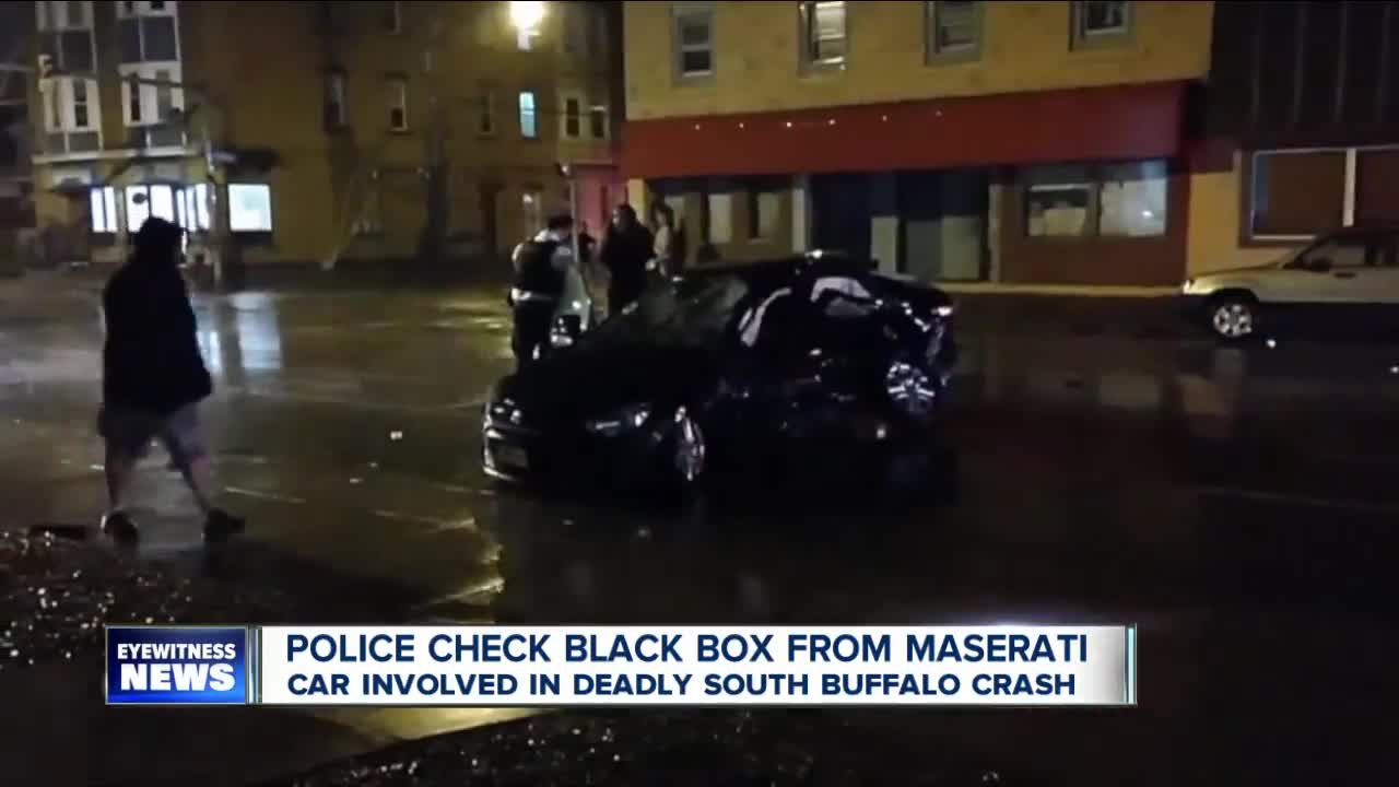 Maserati's black box searched after deadly South Buffalo crash