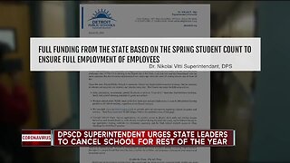 DPSCD superintendent urges state leaders to cancel school for the rest of the year
