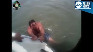 Body cam video shows deputies rescue people from watercraft incident near Anclote Key