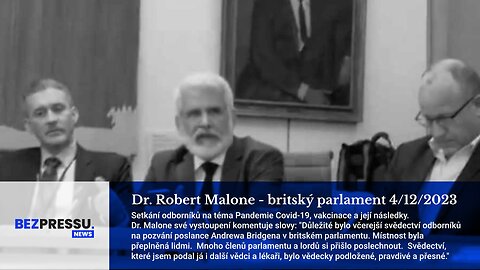 Dr. Robert Malone - britský parlament 4/12/2023