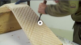 Wood Carving And Shaping The Exterior Of The Bugatti Super Car