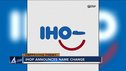 IHOP's name change to IHOB happens today