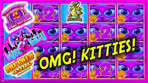 HUGE MISS KITTY GOLD BONUS WIN! Wonder 4 Tall Fortunes Slot Buffalo Gold EPIC LIVESTREAM HIGHLIGHT!