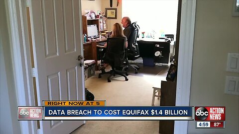 Data breach to cost Equifax $1.4B