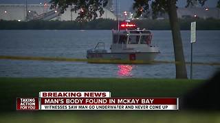 Tampa Police divers recover body of missing swimmer in McKay Bay