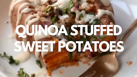 Quinoa Stuffed Sweet Potatoes - Recipe