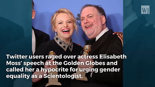 Equality-Preaching Scientologist Elisabeth Moss Called Hypocrite After Golden Globes Speech